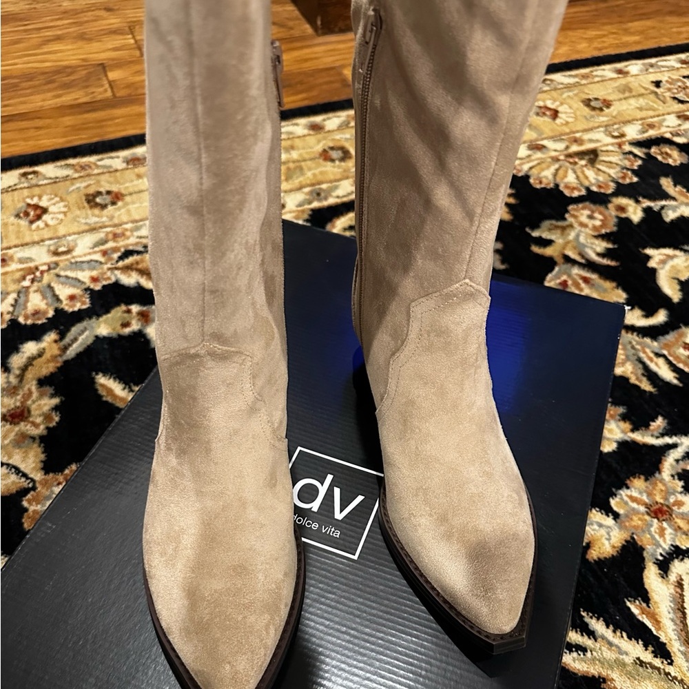 DV by Dolce Vita Women's Over the Knee Tan Boots - Picture 4 of 8
